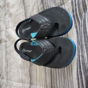 Cat & Jack Black and Blue Kids Flip Flops